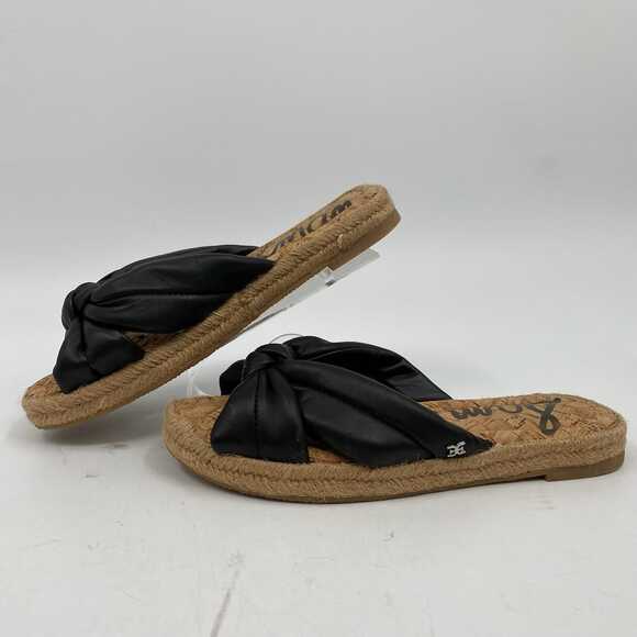 Sam Edelman Black Abbene Slide Sandals | Women’s Leather Regular US9 - Picture 2 of 8